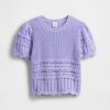 Kinderpullover mit gewelltem Muster und verschiedenen Maschen