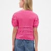 Kinderpullover mit gewelltem Muster und verschiedenen Maschen