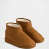 Kinderstiefel aus veganem Wildleder mit Sherpa-Futter
