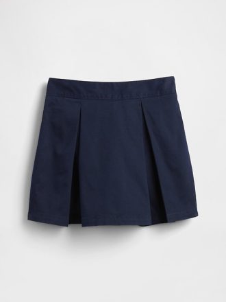 Kinderuniform, plissierter Khaki-Skort