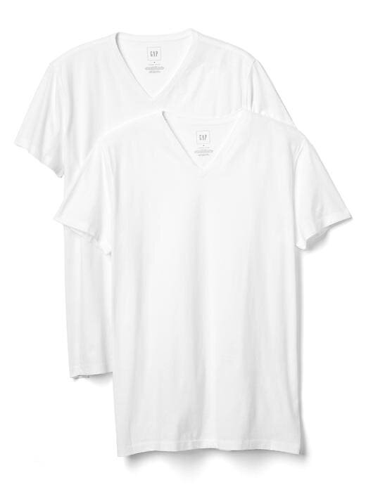 Klassisches T-Shirt mit V-Ausschnitt (2er-Pack) Klassisches T-Shirt mit V-Ausschnitt (2er-Pack)