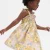Kleid aus Baumwollgaze mit Schleifenträgern für Babys und Kleinkinder