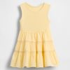 Kleid aus Mischgewebe mit Spitzenbesatz für Babys und Kleinkinder Kleid aus Mischgewebe mit Spitzenbesatz für Babys und Kleinkinder