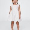Kleid mit Lochstickerei für Babys und Kleinkinder