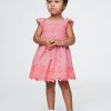 Kleid mit Lochstickerei für Babys und Kleinkinder