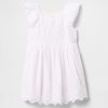 Kleid mit Lochstickerei für Babys und Kleinkinder