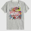 Kleinkind Marvel Avengers Doodle Kurzarm-T-Shirt mit Grafik