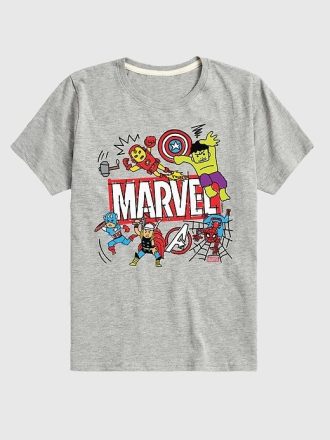 Kleinkind Marvel Avengers Doodle Kurzarm-T-Shirt mit Grafik