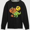 Kleinkind T-Rex Kürbiskopf Langarm T-Shirt
