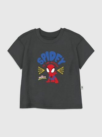 Kleinkinder-T-Shirt mit Grafik „Spidey und seine erstaunlichen Freunde“