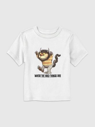 Kleinkinder-T-Shirt mit „Wo die wilden Kerle wohnen“-Grafik