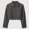 Kurze Jacke mit Fischgrätenmuster Kurze Jacke mit Fischgrätenmuster