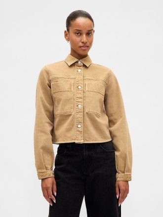 Kurze Jeanshemdjacke