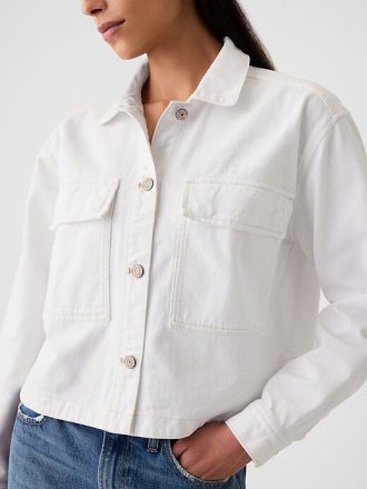 Kurze Jeanshemdjacke