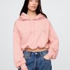 Kurzer Bubble-Hoodie aus schwerem French Terry Kurzer Bubble-Hoodie aus schwerem French Terry