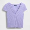 Kurzer Rippen-Cardigan