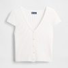 Kurzer Rippen-Cardigan