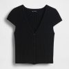 Kurzer Rippen-Cardigan