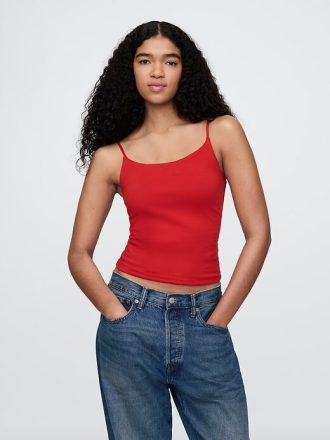 Kurzes Camisole aus engem Strick