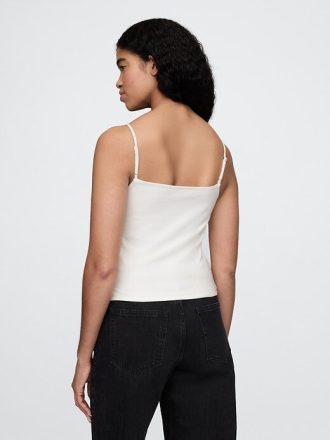 Kurzes Camisole aus engem Strick