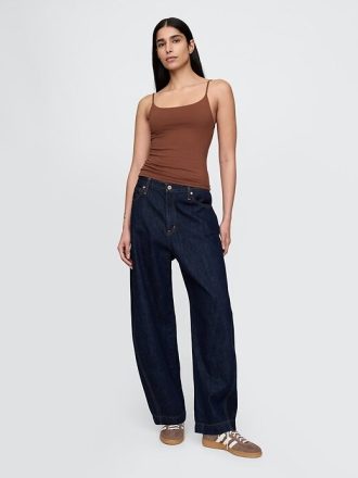 Kurzes Camisole aus engem Strick