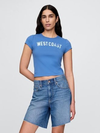 Kurzes Grafik-T-Shirt