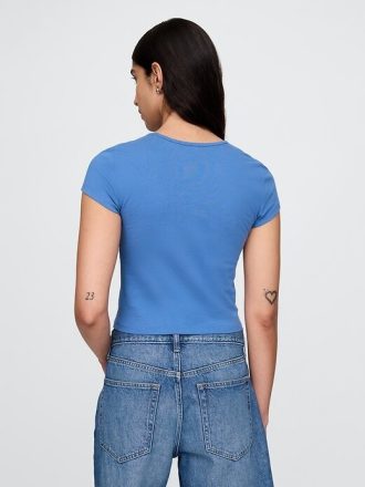 Kurzes Grafik-T-Shirt