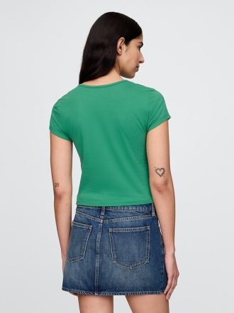 Kurzes Grafik-T-Shirt