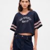 Kurzes Jersey-T-Shirt aus Bio-Baumwolle Kurzes Jersey-T-Shirt aus Bio-Baumwolle