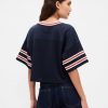 Kurzes Jersey-T-Shirt aus Bio-Baumwolle Kurzes Jersey-T-Shirt aus Bio-Baumwolle