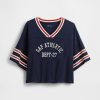 Kurzes Jersey-T-Shirt aus Bio-Baumwolle Kurzes Jersey-T-Shirt aus Bio-Baumwolle