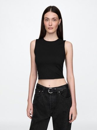 Kurzes Jersey-Tanktop aus CloseStrick