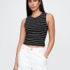 Kurzes Jersey-Tanktop aus CloseStrick Kurzes Jersey-Tanktop aus CloseStrick