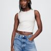 Kurzes Jersey-Tanktop aus CloseStrick Kurzes Jersey-Tanktop aus CloseStrick