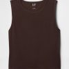 Kurzes Jersey-Tanktop aus CloseStrick Kurzes Jersey-Tanktop aus CloseStrick