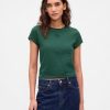 Kurzes Logo-T-Shirt aus Baumwolljersey Kurzes Logo-T-Shirt aus Baumwolljersey