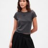 Kurzes Logo-T-Shirt aus Baumwolljersey Kurzes Logo-T-Shirt aus Baumwolljersey