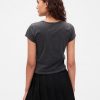 Kurzes Logo-T-Shirt aus Baumwolljersey Kurzes Logo-T-Shirt aus Baumwolljersey