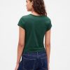 Kurzes Logo-T-Shirt aus Baumwolljersey Kurzes Logo-T-Shirt aus Baumwolljersey