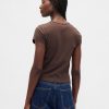 Kurzes Logo-T-Shirt aus Baumwolljersey Kurzes Logo-T-Shirt aus Baumwolljersey