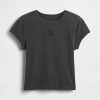 Kurzes Logo-T-Shirt aus Baumwolljersey Kurzes Logo-T-Shirt aus Baumwolljersey