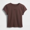 Kurzes Logo-T-Shirt aus Baumwolljersey Kurzes Logo-T-Shirt aus Baumwolljersey