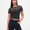 Kurzes Mesh-T-Shirt Kurzes Mesh-T-Shirt