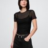 Kurzes Mesh-T-Shirt Kurzes Mesh-T-Shirt