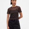Kurzes Mesh-T-Shirt Kurzes Mesh-T-Shirt