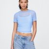 Kurzes Mesh-T-Shirt Kurzes Mesh-T-Shirt