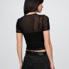 Kurzes Mesh-T-Shirt Kurzes Mesh-T-Shirt
