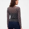 Kurzes Mesh-T-Shirt Kurzes Mesh-T-Shirt