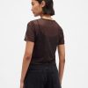 Kurzes Mesh-T-Shirt Kurzes Mesh-T-Shirt
