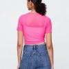 Kurzes Mesh-T-Shirt Kurzes Mesh-T-Shirt